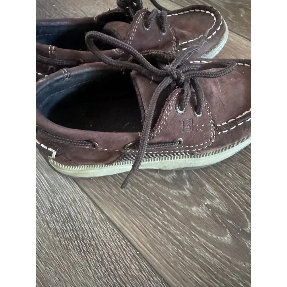 Dark brown sperry loafers‎ dress shoes 10.5